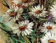 Ромашки масло,холст