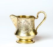 Русская императорская позолоченная серебряная молочница, Игнатий Сазиков, 1...