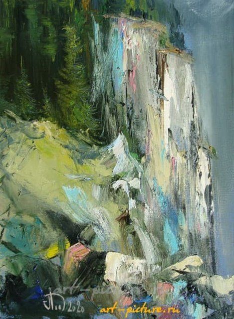Обрыв масло,холст