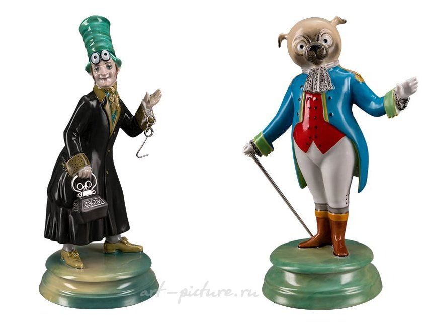 Мопс Бу-Бу (высота 18.5 см), Коппелиус, Автор формы Шемякин М.М. ИФЗ