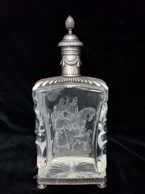 Штоф серебро Александр Анискин "Царская охота"