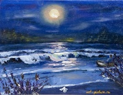 ВЕЧЕР НА МОРЕ масло. холст. 