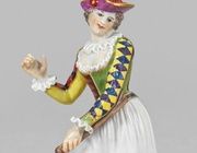 Танцующая Колумбина из итальянской комедии: фарфоровая фигурка Мейссена, 1924-1934 гг.