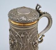 Russian Orthodox Icon with Silver Riza and Kiot. Moscow, 186...