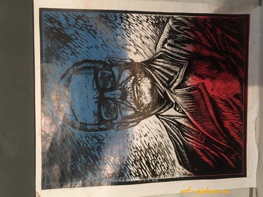 El presidente inmortal литография 