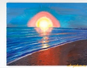 Закат в Мельбурне масло, холст 