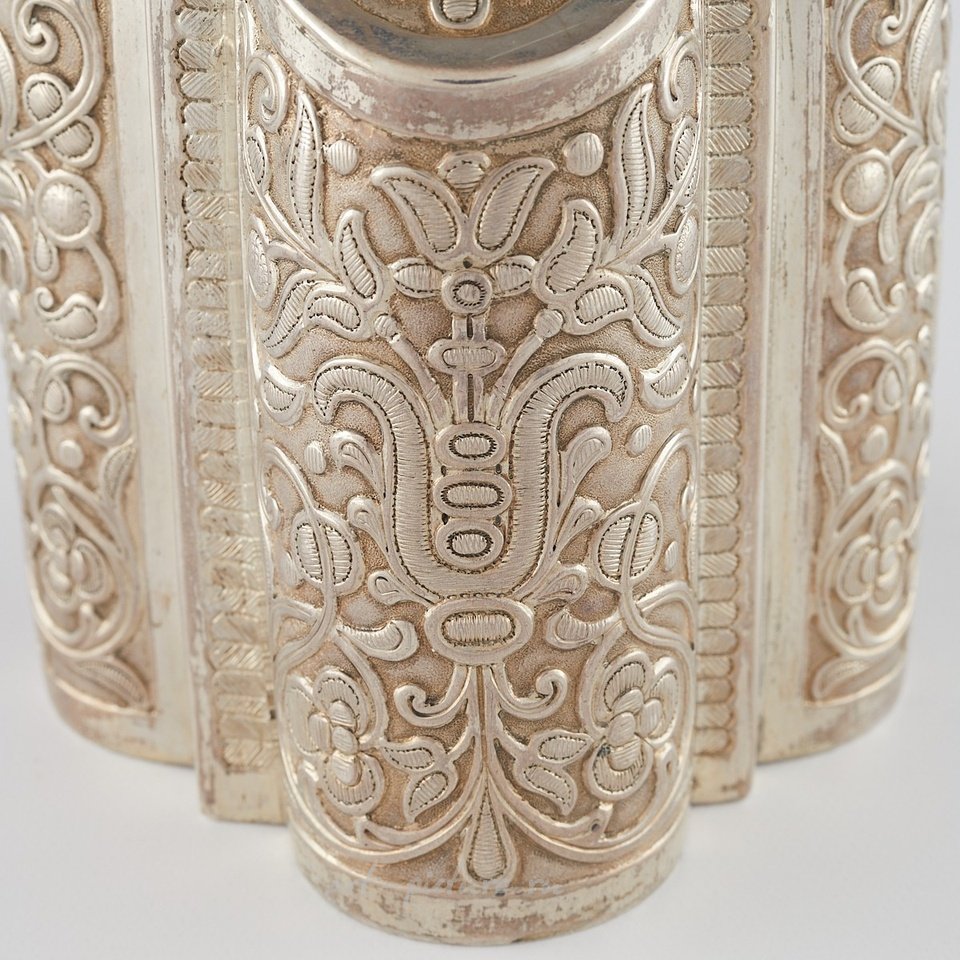 Russian silver , Russian Silver Tea Caddy