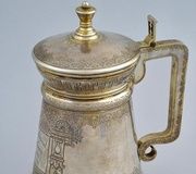 Русская серебряная кружка. Москва, конец XIX века.