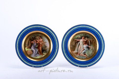 Royal Vienna, Фарфоровые тарелки в стиле ар-нуво от Royal Vienna