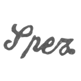 Клеймо мастера Шпер Адольф - Ленинград - инициалы "Sper"