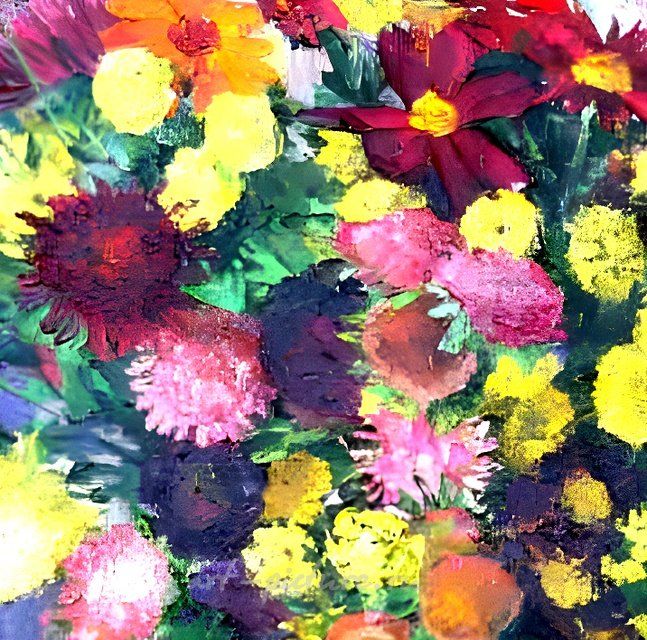 Осенний букет. Холст, масло. 50 х 64 см.