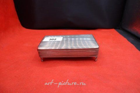 Русское серебро, Русская серебряная антикварная шкатулка с клеймом