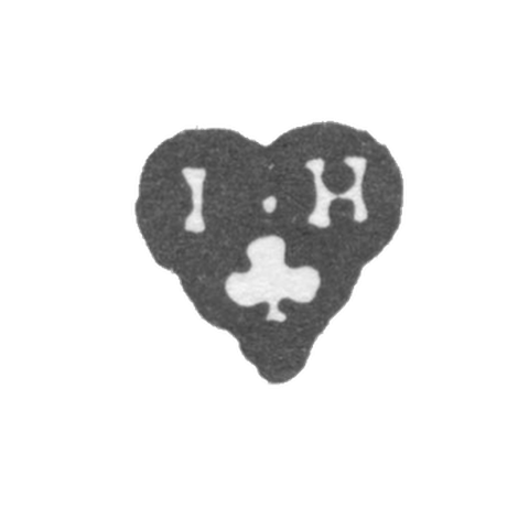 Клеймо мастера Хильдебрандт Иоганн Готфрид - Ленинград - инициалы "I-H"и трехлистный клевер