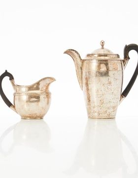 купить Кофейник молочник серебро 18 век Россия