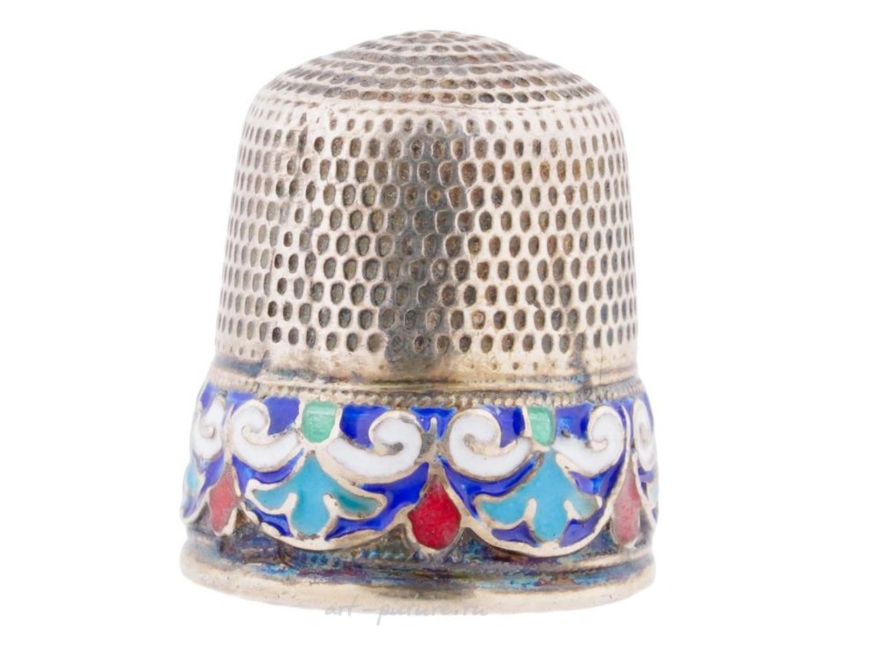 Russian silver , RUSSIAN JUDAICA 84 GILT SILVER ENAMEL MEZUZAH