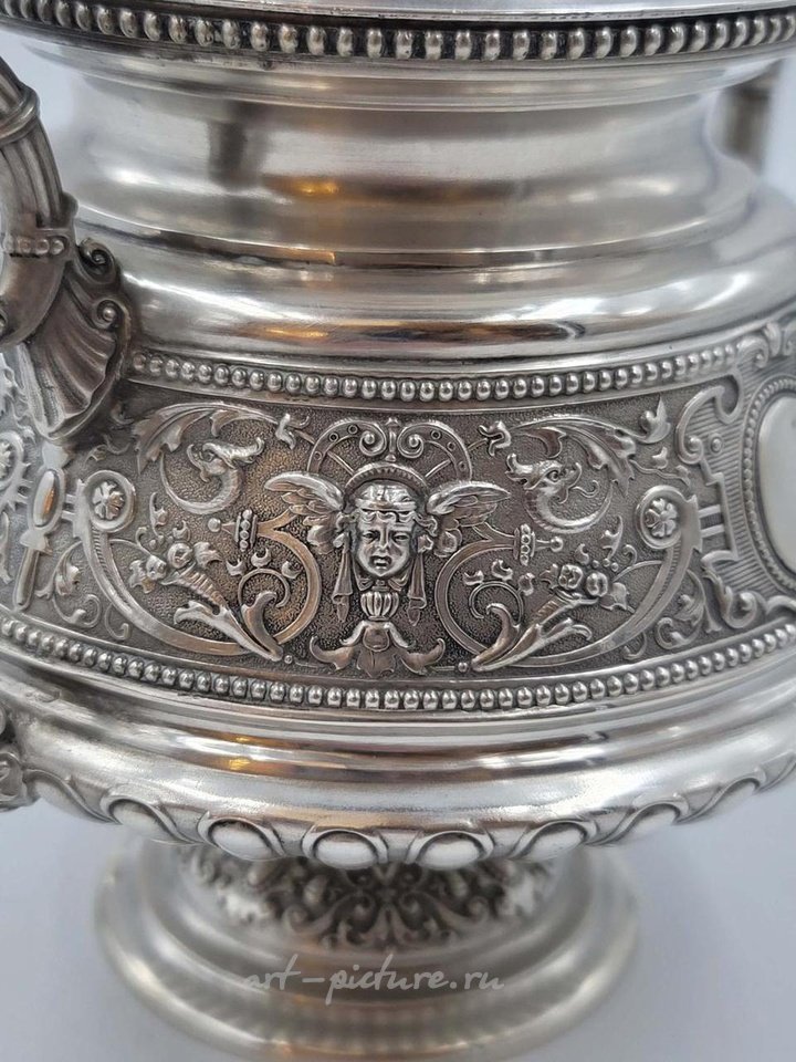 俄罗斯银 , 19世纪俄罗斯银茶具，84个样品，3300克