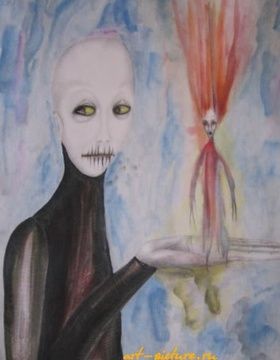 купить Мой огонь акварель,карандаш,акварельная бумага 