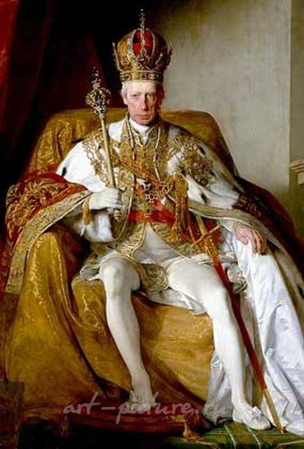 皇帝弗朗茨一世的肖像花瓶