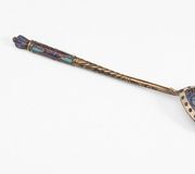 Русская ложка, ок. 1900 г. Серебро и эмаль. Присутствуют клейма...