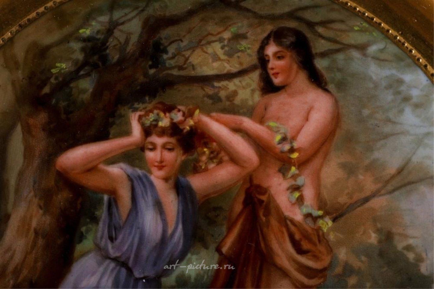 Royal Vienna , Фарфоровые тарелки в стиле ар-нуво от Royal Vienna