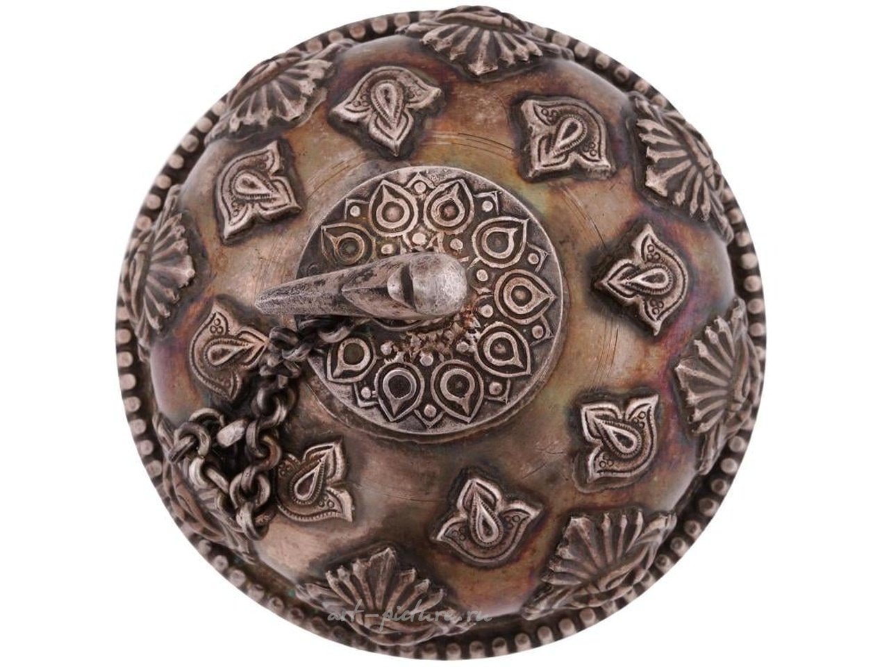 Russian silver , ANTIQUE RUSSIAN BUKHARA HAND CRAFTED SILVER INKWELL POT