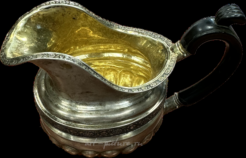 Русский серебряный молочник. Россия, 1830 год.