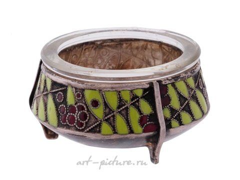 Русское серебро, Русская серебряная эмалированная солонка