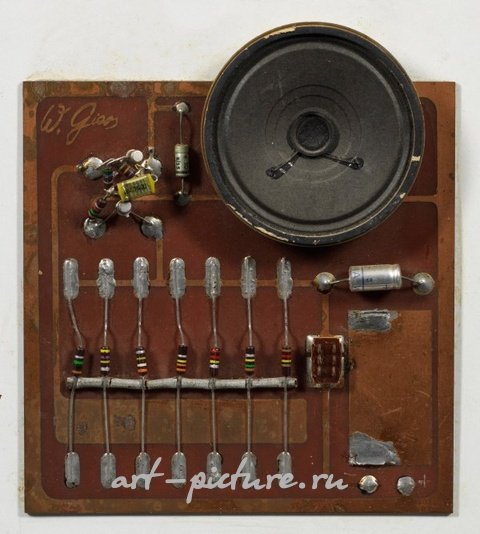 Вероятно, создан в середине 1970-х годов, этот объект является работой известного художника света, звука и медиа, который принадлежит к пионерам электронного искусства и начал создавать свои первые художественные объекты на основе электронных схем в