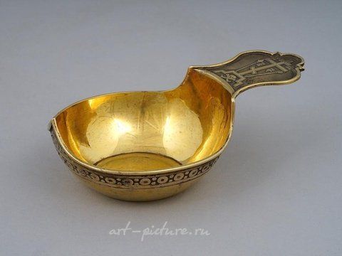 Русское серебро, Русский серебряный ковш Любавина, около 1900 года.