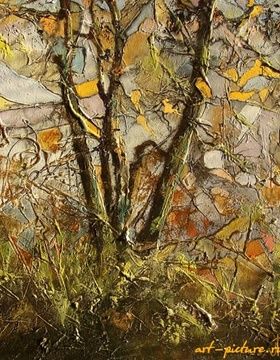 купить Пазловый куст масло,холст