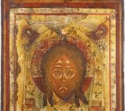 Икона "Мандилион" русская, начало XIX века.