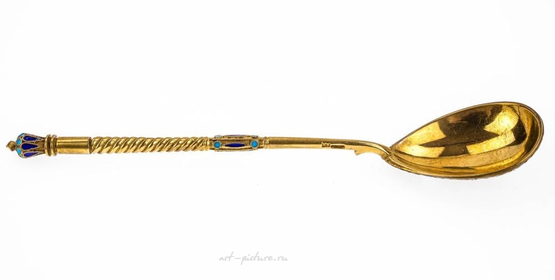 Русское серебро , Русская серебряная ложка с эмалью