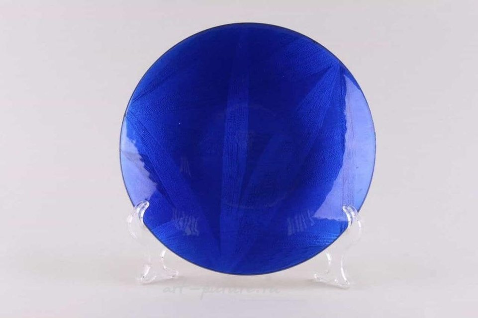 Чаша из серебра и синей эмалью, автор Джейкоб Тоструп Jacob Tostrup, около 1955 г.