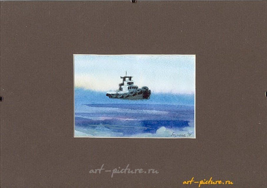 КОРАБЛИК акварель 