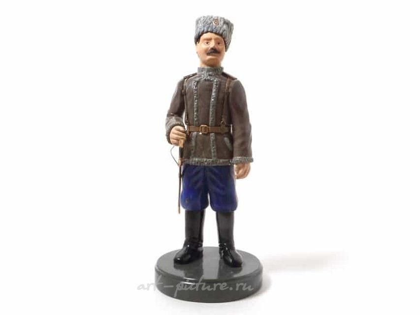 Авторская скульптура из камня "Ставропольский казак"