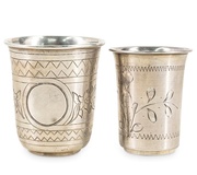 Набор из трех русских серебряных кидушных кубков