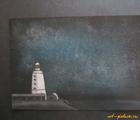 Статуэтка Ночной маяк сухая пастел…