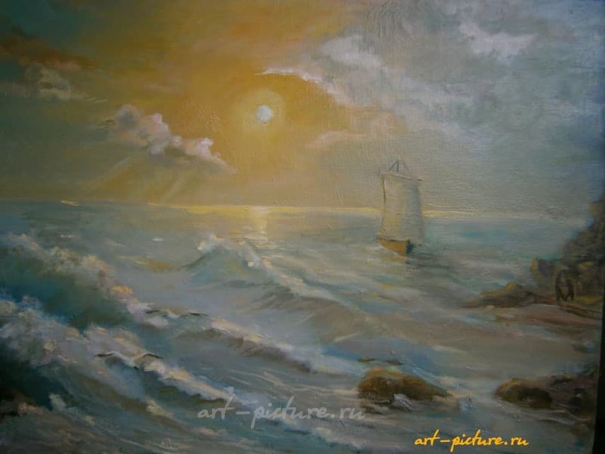 Морской ветерок. холст масло 