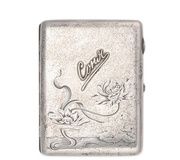 Антикварная императорская русская серебряная сигаретница без резерва...