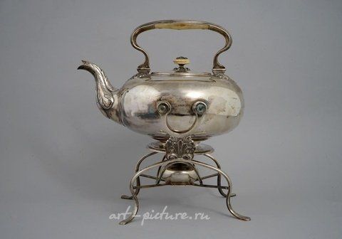 Русское серебро, Императорский русский серебряный чайник, 19 век.