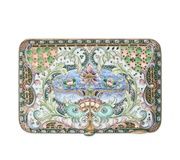 Редкий антикварный русский серебряный эмалевый предмет