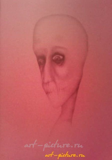 Мёртвое тонированная бумага,карандаш 