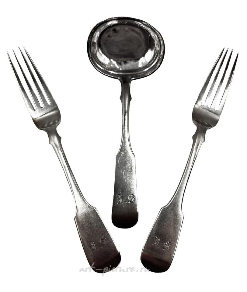 Русское серебро , Половник для соуса из русского серебра