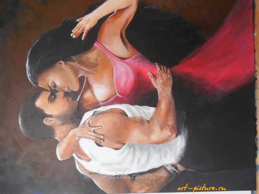 Притяжение акрил, холст 