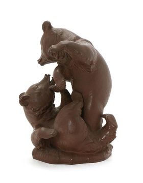 купить Керамическая статуэтка "Пара медведей". Германия, Meissen. Высота - 19,5 см.