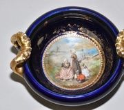 Античная царская скатерть венской мануфактуры: около 1900 года