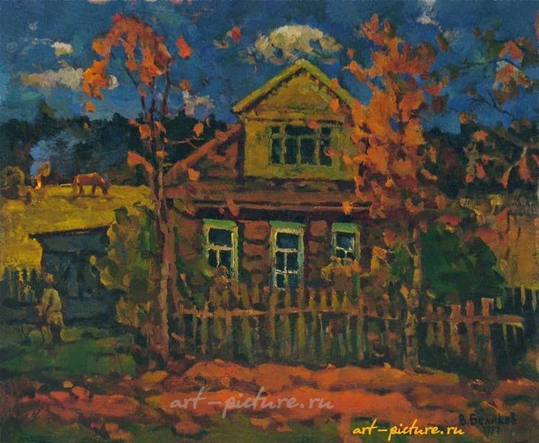 "Деревенский дом" масло, холст