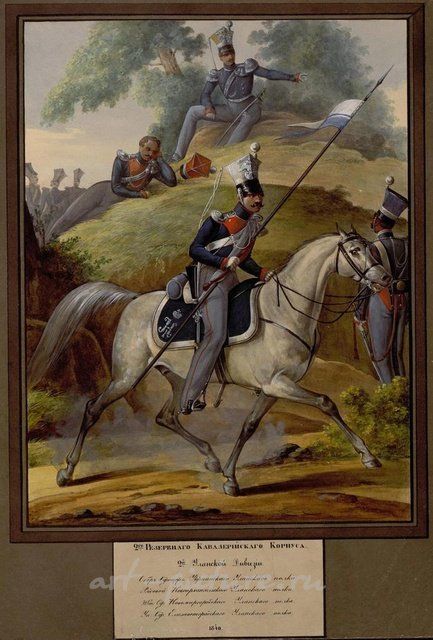 ФАРФОРОВАЯ ТАРЕЛКА С РУЧНОЙ РОСПИСЬЮ “1818 Рядовой Уланского полка”