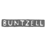 Клеймо мастера Бунтцель Якоб - Ленинград - инициалы "BUNZELL"