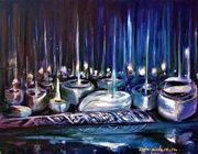 Лодки масло, холст 